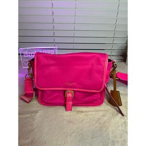 Tory Burch Women's Bright Pink Perry Nylon Crossbody Bag